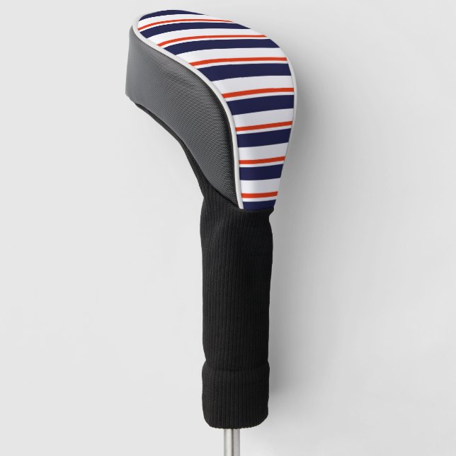 Couvre-club De Golf Rouge Avec Bleu (Incliné)