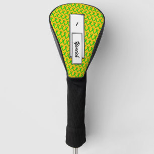 Couvre-club De Golf Ruban de la Lime Green Standard par Kenneth Yoncic