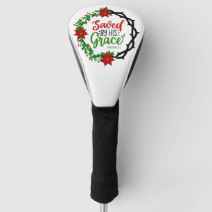 Couvre-club De Golf Sauvé par Sa Grace Christmas Wreath