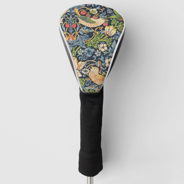 Couvre-club De Golf Schéma floral William Morris Strawberry Thief (Devant)