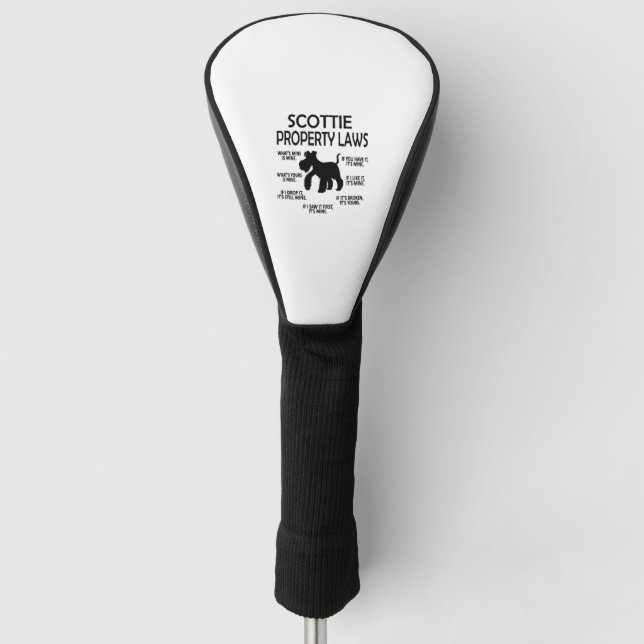 Couvre-club De Golf Scottie Lover Scottish Terrier Owner Scottie Mom (Devant)