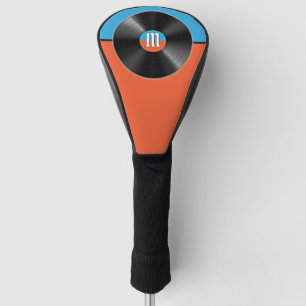 Couvre-club De Golf Scramble League Rétro Disque Vinyle Monogramme Got