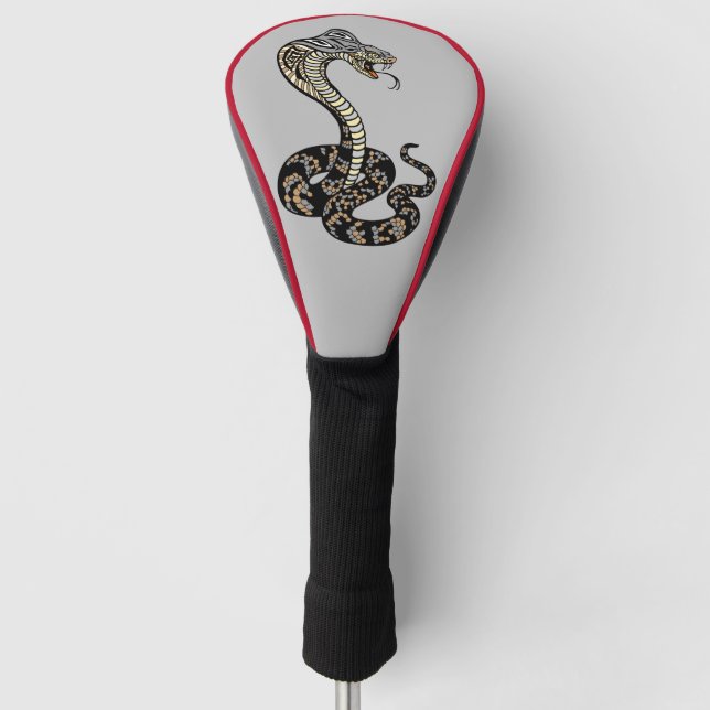 Couvre-club De Golf serpent de cobra (Devant)
