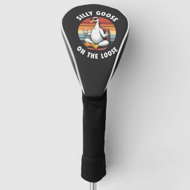 Couvre-club De Golf Silly Goose sur Loose Meditation Yoga Retro (Devant)