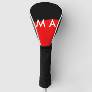Couvre-club De Golf Simple monogramme ajouter votre nom lettre man min