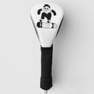Couvre-club De Golf Skateboard Panda