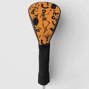 Couvre-club De Golf Skeletons d'Halloween Macabre Dance