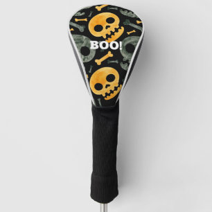 Couvre-club De Golf Skuls et os Halloween Golf Club Couverture personn