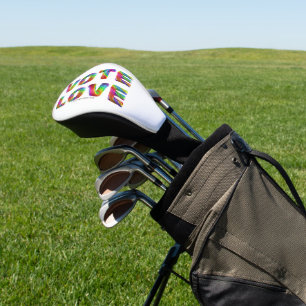 Couvre-club De Golf SlipperyJoe vote amour égalité fourrure de couleur