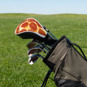 Couvre-club De Golf SlipperyJoe's classique pepperoni pizza tranche fo