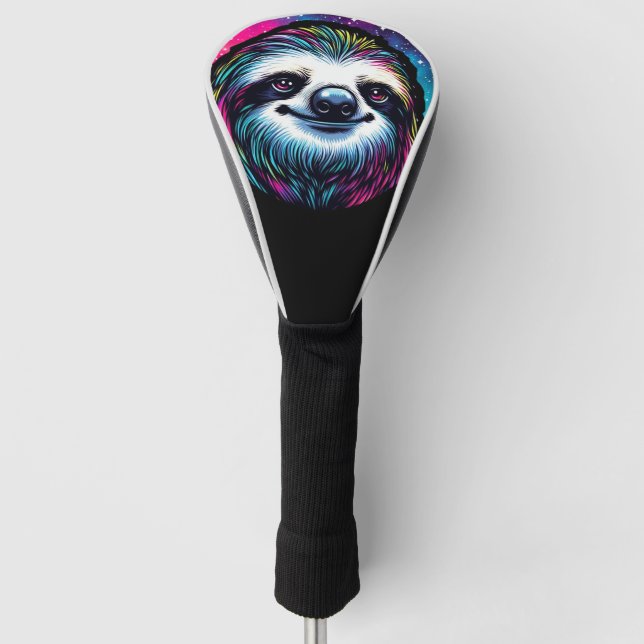Couvre-club De Golf Sloth cosmique (Devant)