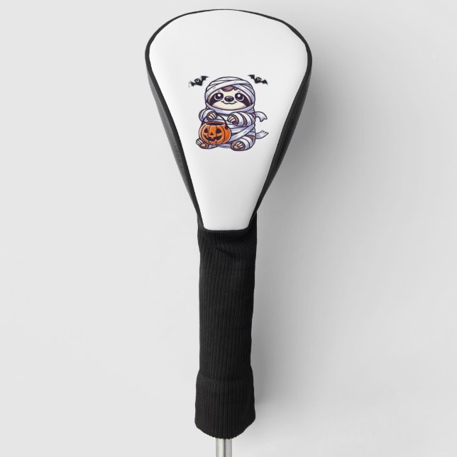 Couvre-club De Golf Sloth Halloween Mummy Kids Femmes Hommes Sloth Cla (Devant)