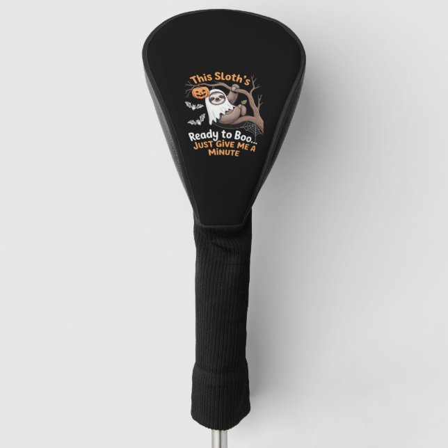 Couvre-club De Golf Sloth Halloween Sloths Cute Bat Vampire Essentiel (Devant)