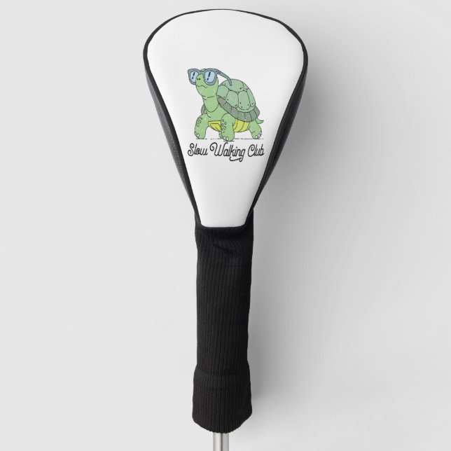 Couvre-club De Golf Slow Walking Club Cute Funny Turtle (Devant)