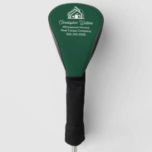 Couvre-club De Golf Société immobilière verte Realtor personnalisé