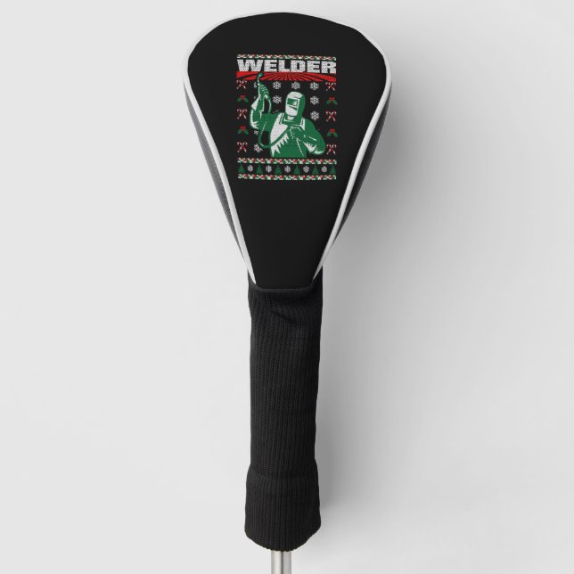 Couvre-club De Golf Souder Noël laide pull (Devant)
