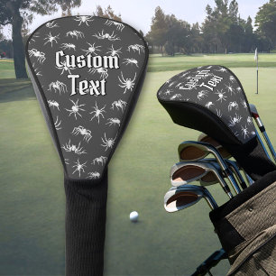 Couvre-club De Golf Spider Silhouettes Motif Golf Head Cover