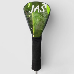 Couvre-club De Golf Spiderweb dans Tropical Leaves Nature