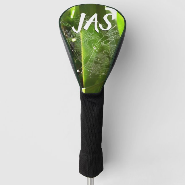 Couvre-club De Golf Spiderweb dans Tropical Leaves Nature (Devant)