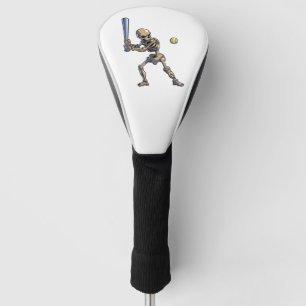 Couvre-club De Golf Squelette de baseball Halloween