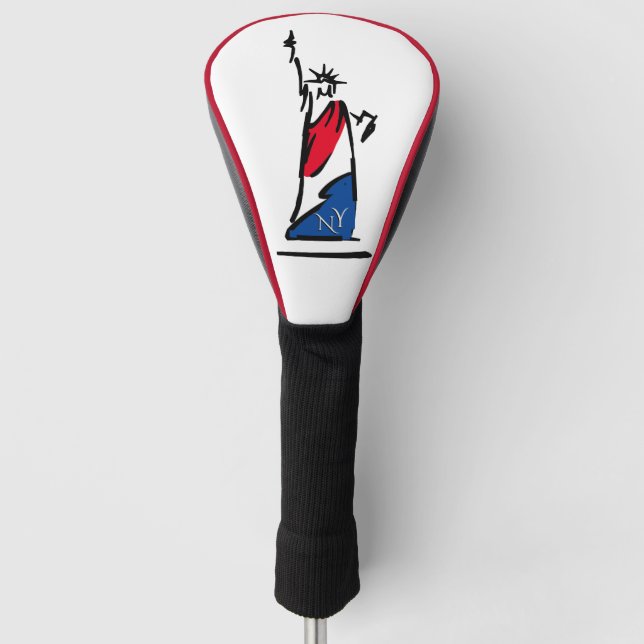 Couvre-club De Golf Statue de la Liberté / Lady Liberty Stripes (Devant)
