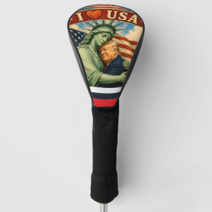 Couvre-club De Golf Statue de la Liberté Trump USA 250 Ans 4 Juillet