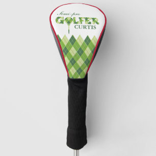 Couvre-club De Golf Statut golf green golfer Jacquard couverture perso