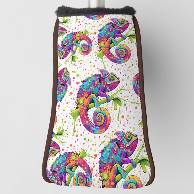 Couvre-club De Golf Style d'aquarelle des teintures Chameleon (Tourné à 90°)