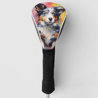 Couvre-club De Golf Super mignon Bordure Collie Chien Chien Chien Chie