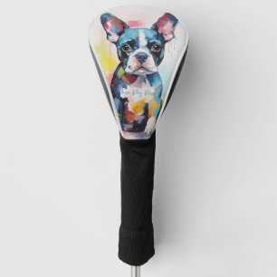 Couvre-club De Golf Super mignon Boston Terrier Chien Chien Chien Pupp