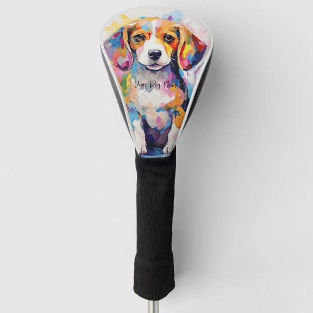 Couvre-club De Golf Super mignon chiot beagle chien 001 - Xeno Lucilfe (Devant)