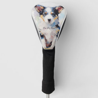 Couvre-club De Golf Super mignonne Bordure Collie Chien Chien Chien Ch