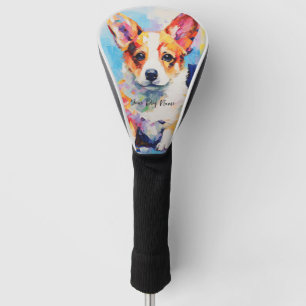 Couvre-club De Golf Super mignonne Welsh Corgi Chien Puppy 002 - Xeno