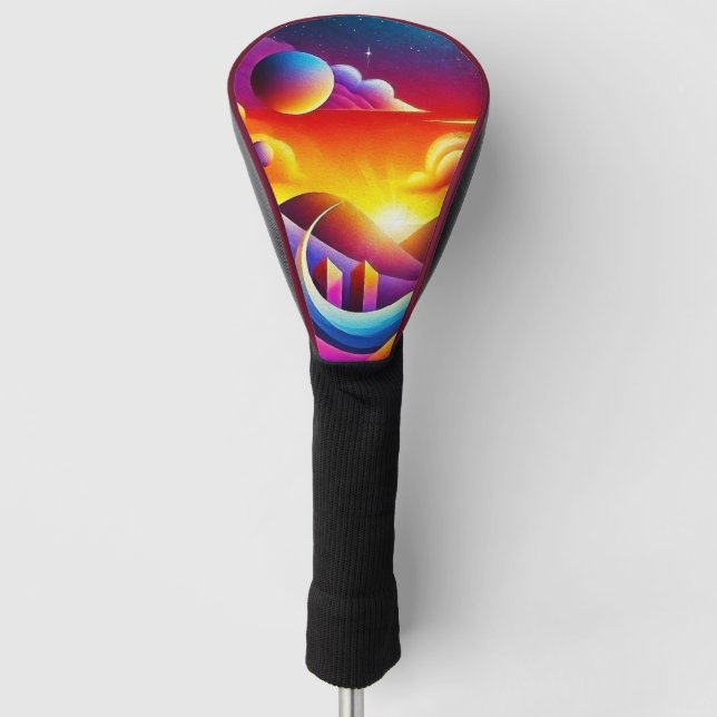 Couvre-club De Golf Surreal Alien Sunset (Devant)