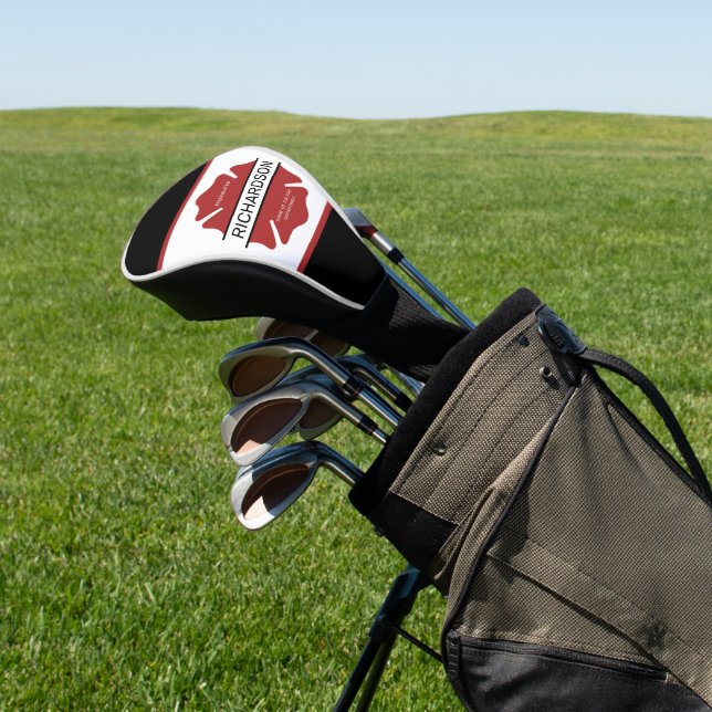 Couvre-club De Golf Symbole logo rouge du pompier personnalisé (In Situ)