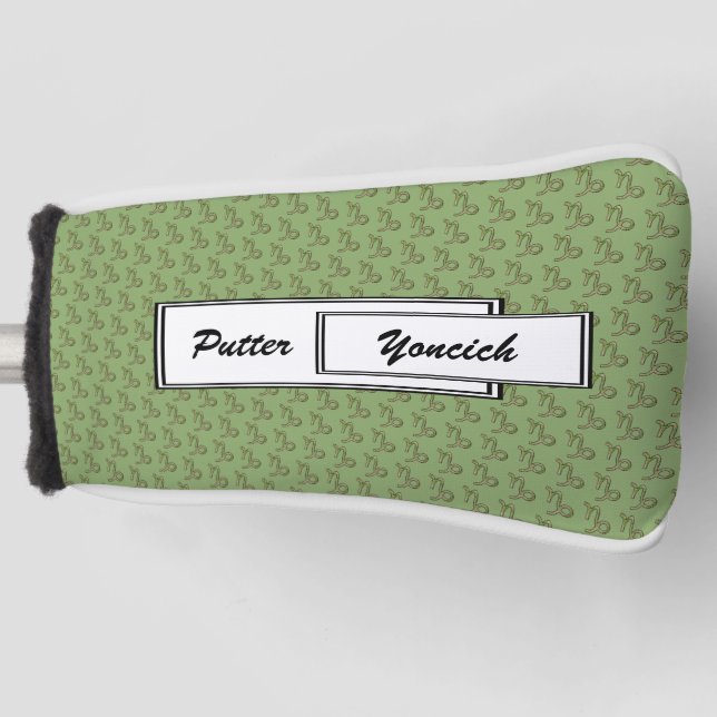 Couvre-club De Golf Symbole zodiaque Capricorne Élément par K Yoncich (Devant)