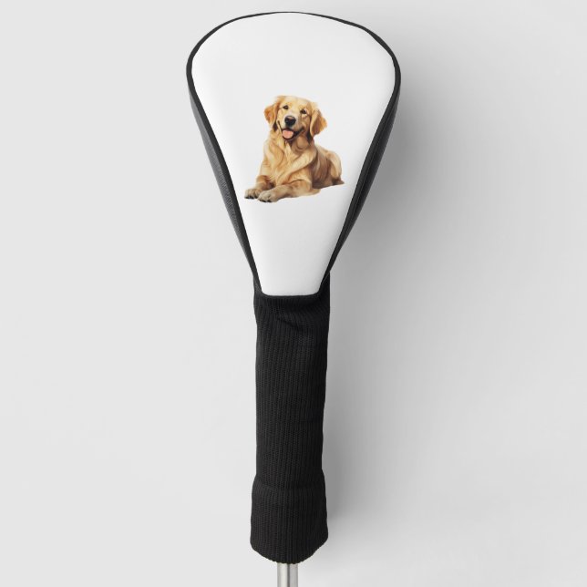 Couvre-club De Golf Sympathique Golden Retriever Smile - Loyal Chien P (Devant)