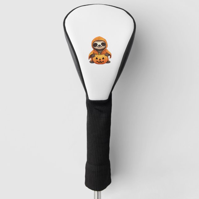 Couvre-club De Golf T-shirt classique Halloween Slote Sloth (Devant)