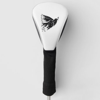 Couvre-club De Golf T-Shirt Graphique Minimaliste Colombe de la Paix e