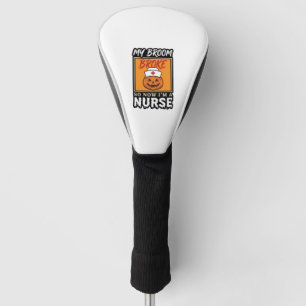 Couvre-club De Golf T-shirt vintage infirmière Halloween citrouille ba