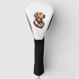 Couvre-club De Golf T-shirt vintage patriotique pour chien Retriever d
