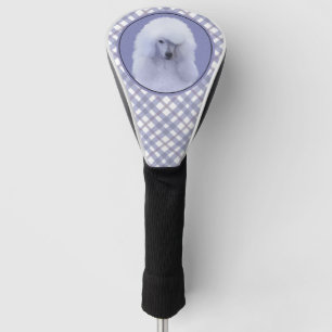 Couvre-club De Golf Tableau blanc standard de caniche - Art original d