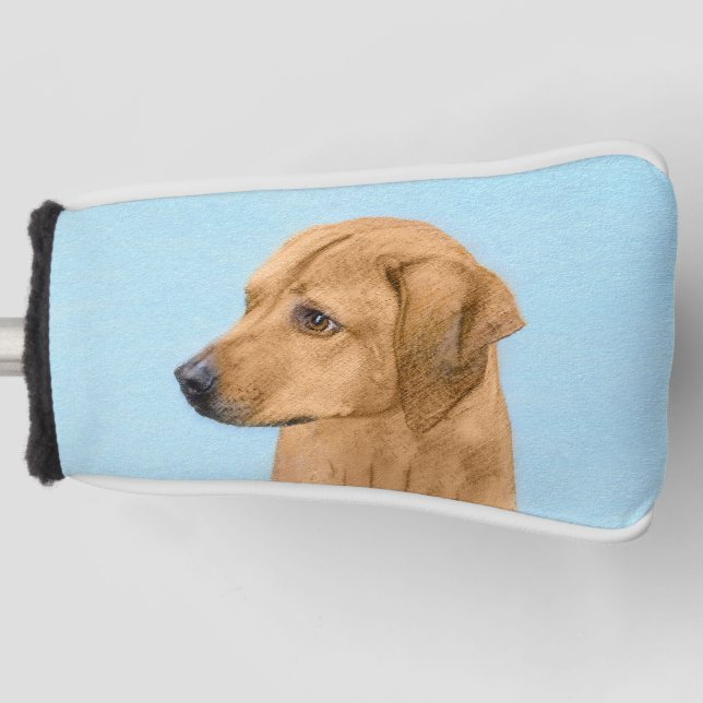 Couvre-club De Golf Tableau Rhodesian Ridgeback - Art Chien original (Devant)