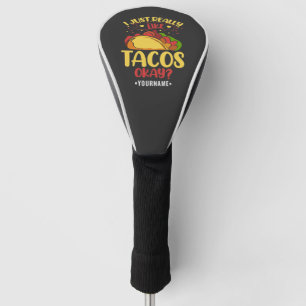 Couvre-club De Golf Taco Funny Dit Que J'Aime Vraiment Les Tacos