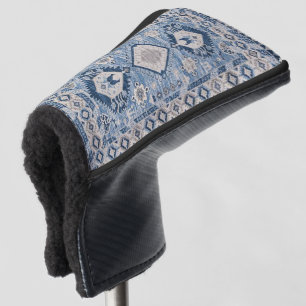 Couvre-club De Golf Tapis Kilim Bleu Antique Oriental