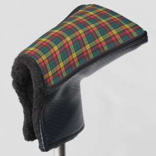 Couvre-club De Golf Tartan Clan Buchanan Plaid vert rouge jaune chèque