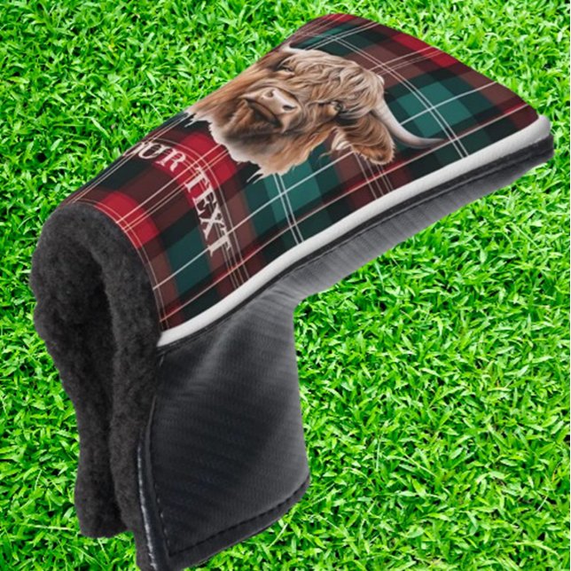 Couvre-club De Golf Tartan HIGHLANDER (the perfect gift for your golf-loving friends' birthdays and make their next outing unforgettable!)