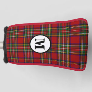 Couvre-club De Golf Tartan Royal Stewart écossais Clan Monogramme