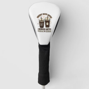 Couvre-club De Golf Tasse fantôme Halloween Café Fraîchement Infusé