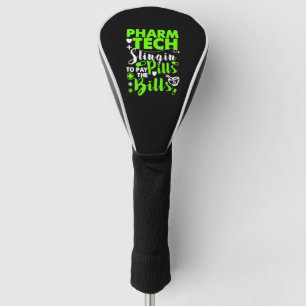 Couvre-club De Golf Technicien en pharmacie Funny Shirt